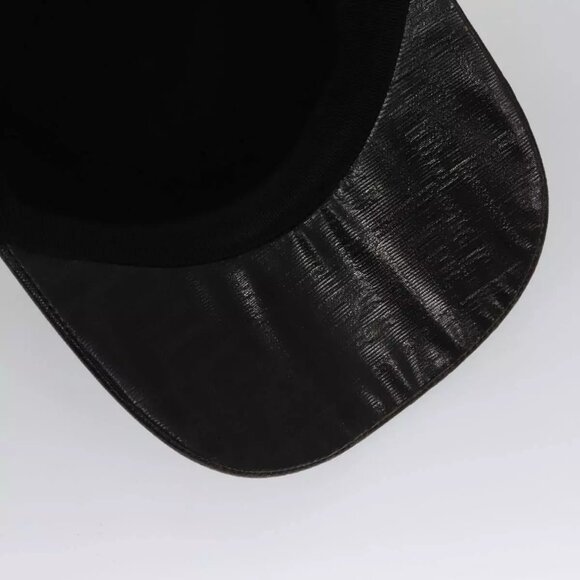 FENDI Zucca Canvas Cap Black Brown Auth main image 4